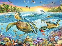 We carry everything from 24,000 piece tropical puzzles all the way down to a 3 piece. Swim With Sea Turtles 100xxlpc Jigsaw Puzzle From Jigsaw Puzzles Direct Order Today And Get Free Delivery