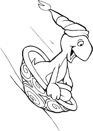 Schildkroete In Aktion Ausmalbild Malvorlage Winterbilder