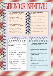 Gerund Or Infinitive Interactive And Downloadable Worksheet You Can Do The Exercises Onlin Teaching English Grammar English Teaching Resources English Grammar