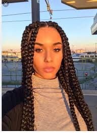 Big Box Braids Hairstyles For Black Women Sent To Me By Friend This Style Goddess Braids Hairstyles Box Braids Hairstyles Natural Hair Styles