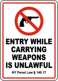 New York No Gun Signs - Save 10% Instantly