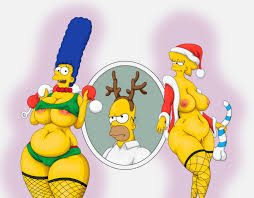 Lisa and Marge Simpson Naked (18yo) 