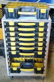 Stanley Organizer Rolling Cabinet Woodworking Projects Garage Organization Hardware Storage