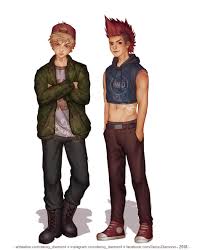 💥bakugou 💥 one more to my bnha casual collection i decided to explore different styles of coloring and shading in this one and wow so bright. Artstation Boku No Hero Academia Guys Casual Clothes Deoxy Diamond