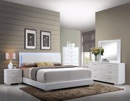 A soft halo created by led lights takes a simple design and infuses it with a playful modern platform bed with headboard and bedside storage ottoman: Lorimar Contemporary Platform Bed With Led Headboard