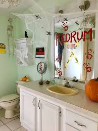 This interior decorating bathroom idea would certainly be suitably for a home situated in a more country side area. Halloween Bathroom Decor Crafty Little Gnome