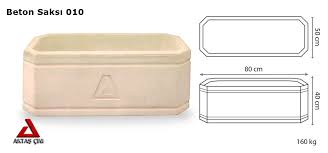 Beton saksı, beton obje harcı için malzemeler. Beton Saksi 80x40 50 Cm Dekortasi Com