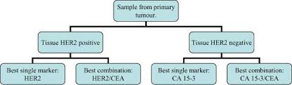 There are two main types of tumor markers: Sensitivity Of Ca 15 3 Cea And Serum Her2 In The Early Detection Of Recurrence Of Breast Cancer