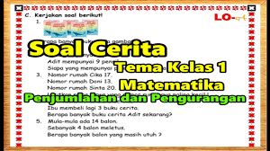 We did not find results for: Penjumlahan Dan Pengurangan Kelas 1 Sd Soal Cerita Youtube