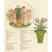 Kate greenaway (illustration), language of flowers, n.d. Language Of Flowers Kate Greenaway 1884 Language Of Flowers Romance Art Illustrators