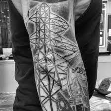 50 Lineman Tattoos For Men Electrical Design Ideas Full Sleeve Tattoos Sleeve Tattoos Full Sleeve Tattoo Design