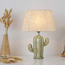 Hello everybody :)today i'll show you a small project i did and turned into a desk lamp by using led lights.i love cactuses and i think the lamp came out. Cactus Lamp Table Lamp Home Decoration Cactus Decor Simple Design Desk Lamp For Living Room Bedroom With Bulb Pricepulse