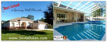 Three Bedroom Pool Home For Sale Spring Hill Fl 34606 Spring Hill Florida Pool Houses Spring Hill