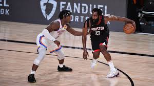 Luguentz dort shoots over james harden in the western conference first round during the 2020 opposite day goes both ways, however, and harden's defense wound up being the difference in the. James Harden Praises Oklahoma City Thunder Rookie Luguentz Dort He S Going To Have A Great Career Nba Com Canada The Official Site Of The Nba