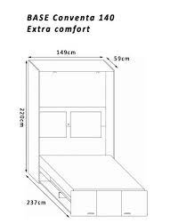 opklapbed afmetingen boone kast base conventa extra comfort 140x200 cm theo bot zwaag opklapbed bed 140 bedbodem