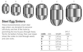 danielson steel egg sinkers