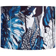 Giving your lighting a look you love is a breeze with our lamp shades and light shades. Blue Leaves Drum Lamp Shade 15x15x11 Spider 78c95 Lamps Plus