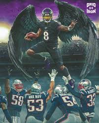 Lamar Jackson In 2020 Nfl Football Art Lamar Jackson Baltimore Ravens Football