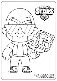 Printable Brawl Stars El Primo Pdf Coloring Pages In 2020 Coloring Pages Star Coloring Pages Free Printable Coloring