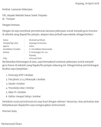 Meski cara melamar pekerjaan lewat email terbilang praktis, mudah dan cepat, kamu tetap harus memerhatikan beberapa hal. 16 Contoh Surat Lamaran Kerja Guru Sd Smp Sma Dll Contoh Surat