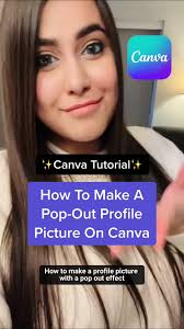Canva Tutorial For Beginners. How To Design A Social Media Profile Picture  On Canva. How to create a 3D Pop out effect