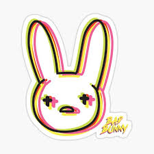 Bad bunny logo png bad bunny is a rap singer from puerto rico, who became popular in 2016 after the release of diles single. Bad Bunny Logo Stickers Redbubble