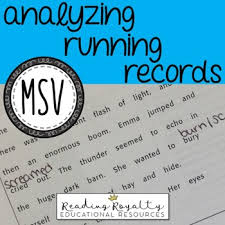 Free Msv Cheat Sheet Analyzing Running Records