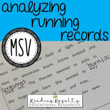 free msv cheat sheet analyzing running records