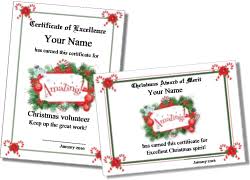 With a colorful gift certificate template. Printable Christmas Certificates
