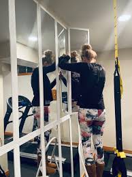 Before the buyer's guide, let's go over the current top gym mirrors for 2021. Diy Mirror Wall Home Gym On A Dime Tami In Between