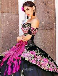 Black And Pink Charro Quince Dress Floral Charro Quinceanera Dress By Ragazza Fashion Mv15 115 Quinceanera Dresses Quinceanera Dresses Pink Charro Quinceanera Dresses