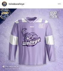 Find great deals on ebay for echl hockey jerseys. Toledo Walleye Echl Unveil Their Hockey Fights Cancer Jerseys Hockeyjerseys