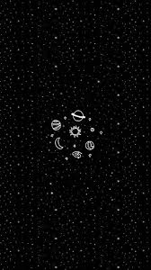 Black And White Background Tumblr Imagem De Wallpaper Stars And Black Space Phone Wallpaper Cute Wallpaper Backgrounds Tumblr Iphone Wallpaper