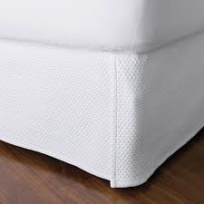 Place a box spring cover on your box spring according to manufacturer directions. Madelyn Matelasse Bed Skirt 18 In Drop The Comany Store