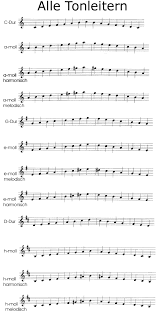 Akkorde amp tonleitern verstehen ha ttest du es gewusst. Alle Tonleitern In Dur Dur Moll Parallele Harmonischen Moll Tonleitern Melodischen Moll Tonleitern Tonleitern Noten Lernen Saxophon Noten