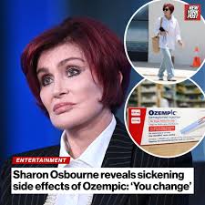 sharonosbourne is spilling her guts about the hot #Hollywood weight-loss  drug #Ozempic — and its gruesome side effects, including vomiting. 😳  "After a couple of weeks, it goes," she confessed. Click the