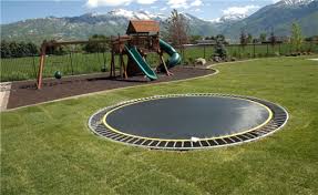 You will need someone to help place the level between the stakes. Why Placing Your Springfree Trampoline In The Ground Is Not The Best Idea Recreation Unlimited