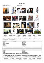 Jobs In French Les Metiers Teaching French Teacher Lessons French Resources