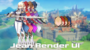 Jean Render UI [Super Smash Bros. Ultimate] [Mods]