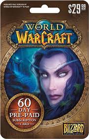 The game was announced by upper deck entertainment on august 18, 2005 and released on october 25, 2006. Best Buy Blizzard World Of Warcraft 60 Day Subscription Card 29 99 Multicolor Blizzard 60 Day Subscription