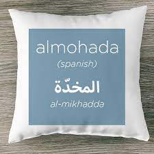 Some commenters noted a disparity between this title criteria and the included entries (i.e. Qfi On Twitter The Spanish Word For Pillow Almohada Comes From The Arabic Word Ø§Ù„Ù…Ø®Ø¯Ø© Did You Know That Arabic Has The Second Largest Lexical Influence On Spanish After Latin Teacharabic Ispeakarabic