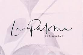 Licensed for personal and commercial use. La Paloma Free Fonts Script Handwritten Pixelify Net