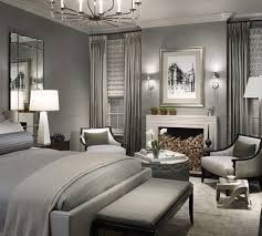 غرفة نوم بألوان رمادية