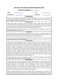 Download aplikasi raport k13 sd untuk memudahkan guru. File Laporan Pencapaian Perkembangan Anak Narasi Raport Paud