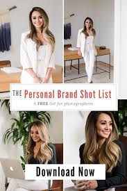 Free Personal Branding Photography Shot List Branding Photoshoot Inspiration Branding Photoshoot Brand Photography Inspiration