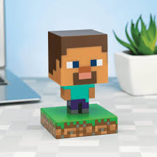 This minecraft steve with pickaxe. Glowing Figurine Minecraft Steve Tips For Original Gifts