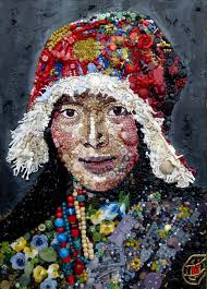 Artist recreates iconic paintings with found objects