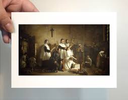 In the Sacristy Before Mass