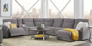 Cindy Crawford Home West Highlands Gray 10 Pc Power Reclining Sectional Living Room Living Room Sets Furniture Living Room Sets Living Room Sectional