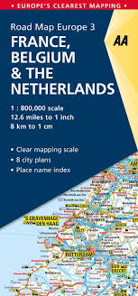 aa road map france belgium netherlands road map europe